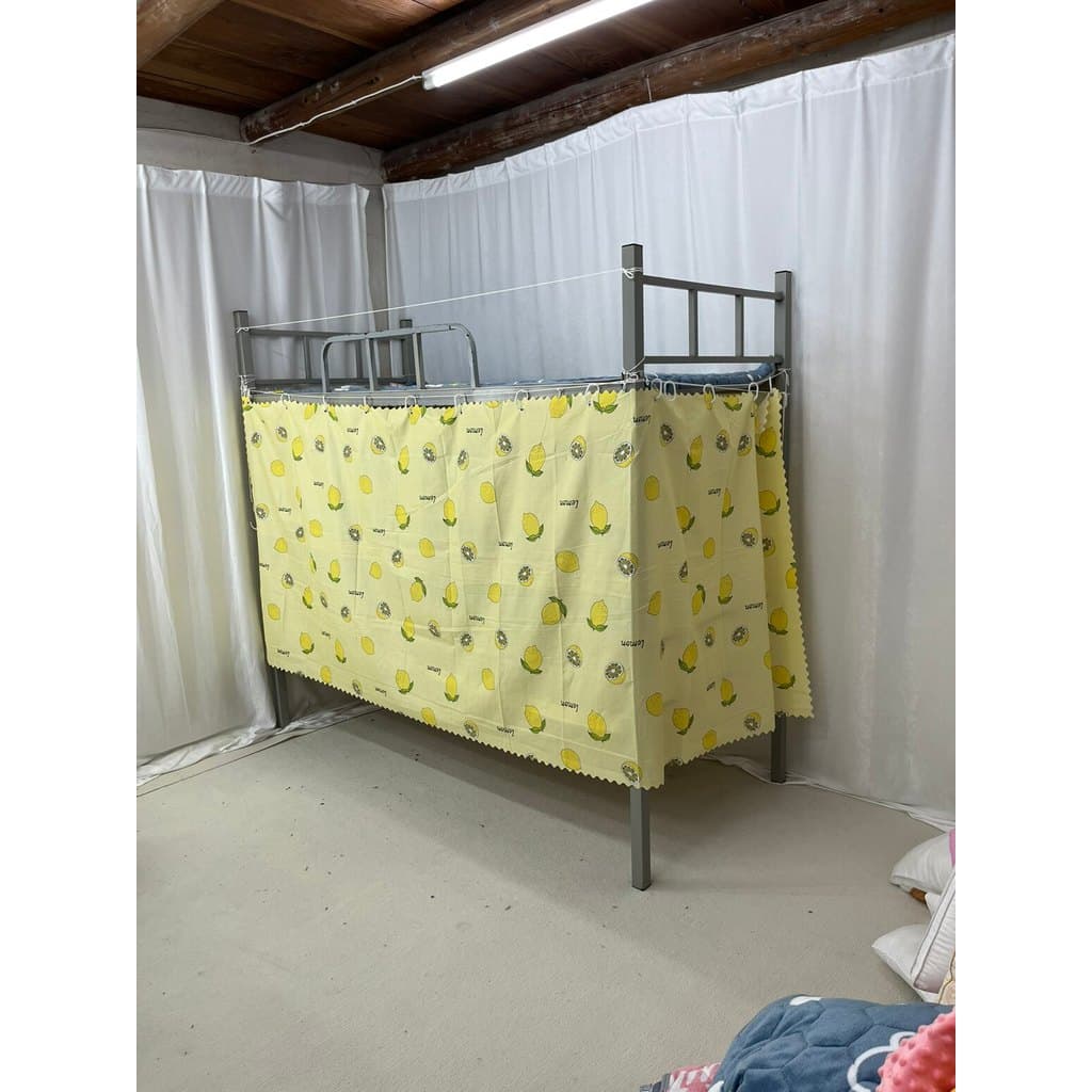 Dormitório estudantil alongado Beliche inferior Beliche superior Cortina Circunferência Dois lados Sem instalação Estilo