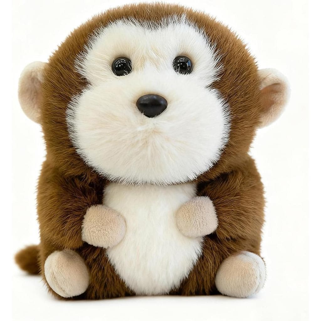 Pelúcia De Animal De Macaco Fofo , Brinquedo Pequeno De 5 Polegadas Para Painel De Carro , Mesa De Escritório E Decoraçã