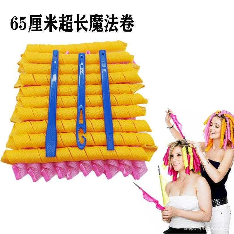 Ferro de ondulação de cabelo mágico Super longo, 65cm, sem calor, não machuca o cabelo, espiral, ferramenta de ondulação