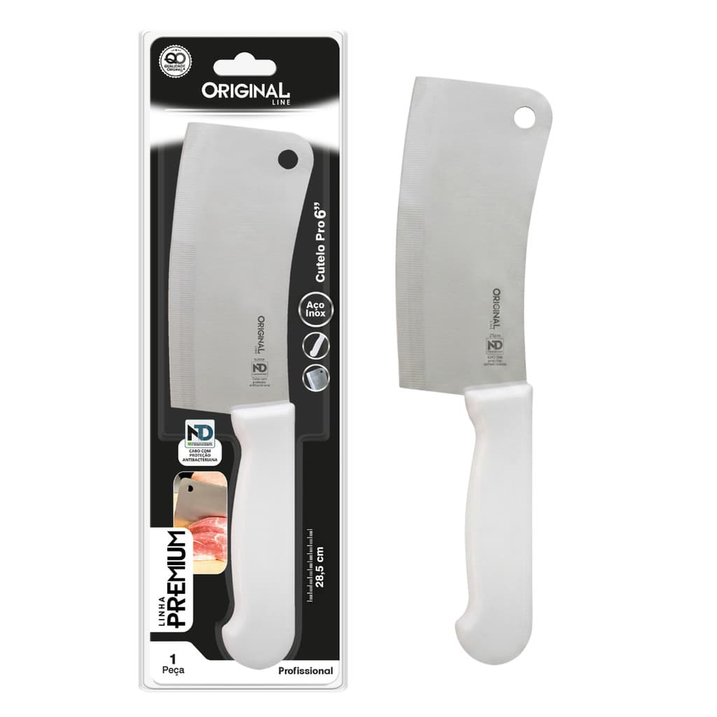 Cutelo Aço Inox Premium Line Profissional 6 Polegadas Açougue Resistente