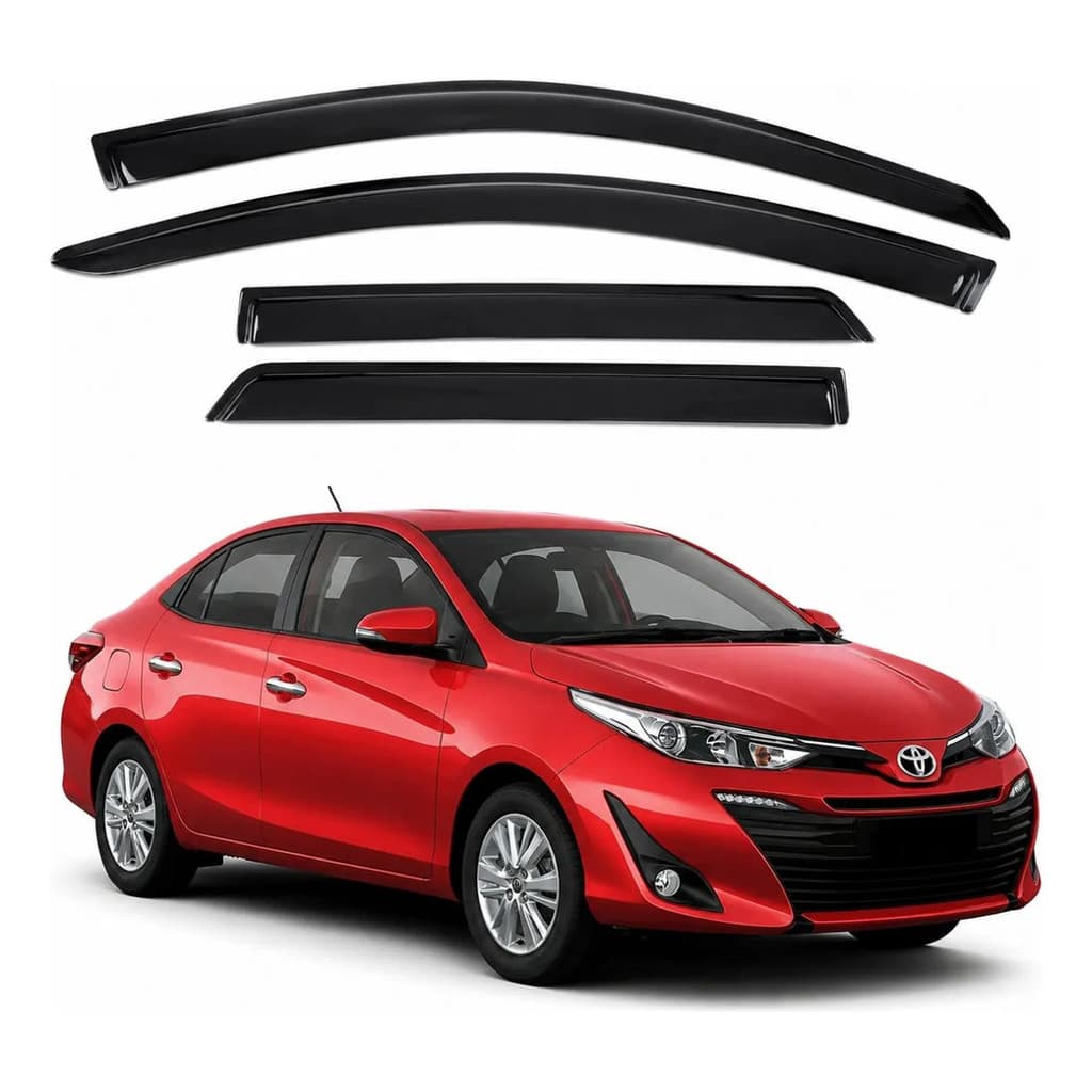 Calha De Chuva Slim Toyota Yaris Sedan 2018 A 2025 4 Portas