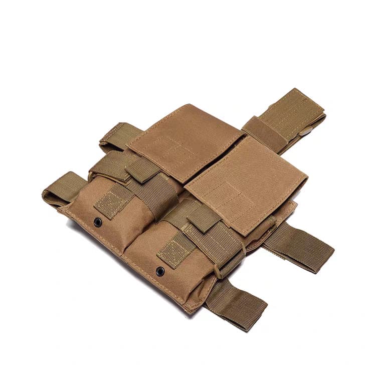 Saco duplo tático ao ar livre multifuncional perna saco do telefone móvel perna capa perna revista saco Modular perna pe