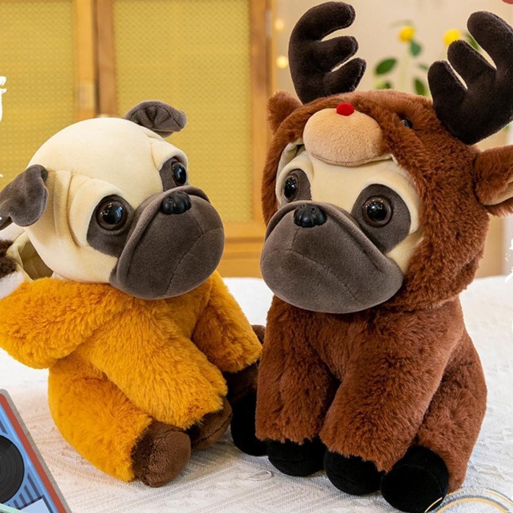 25cm Dos Desenhos Animados Pug Brinquedos De Pelúcia Do Cão Macio Recheado Bulldog Infantil Boneca Decoração Presente So