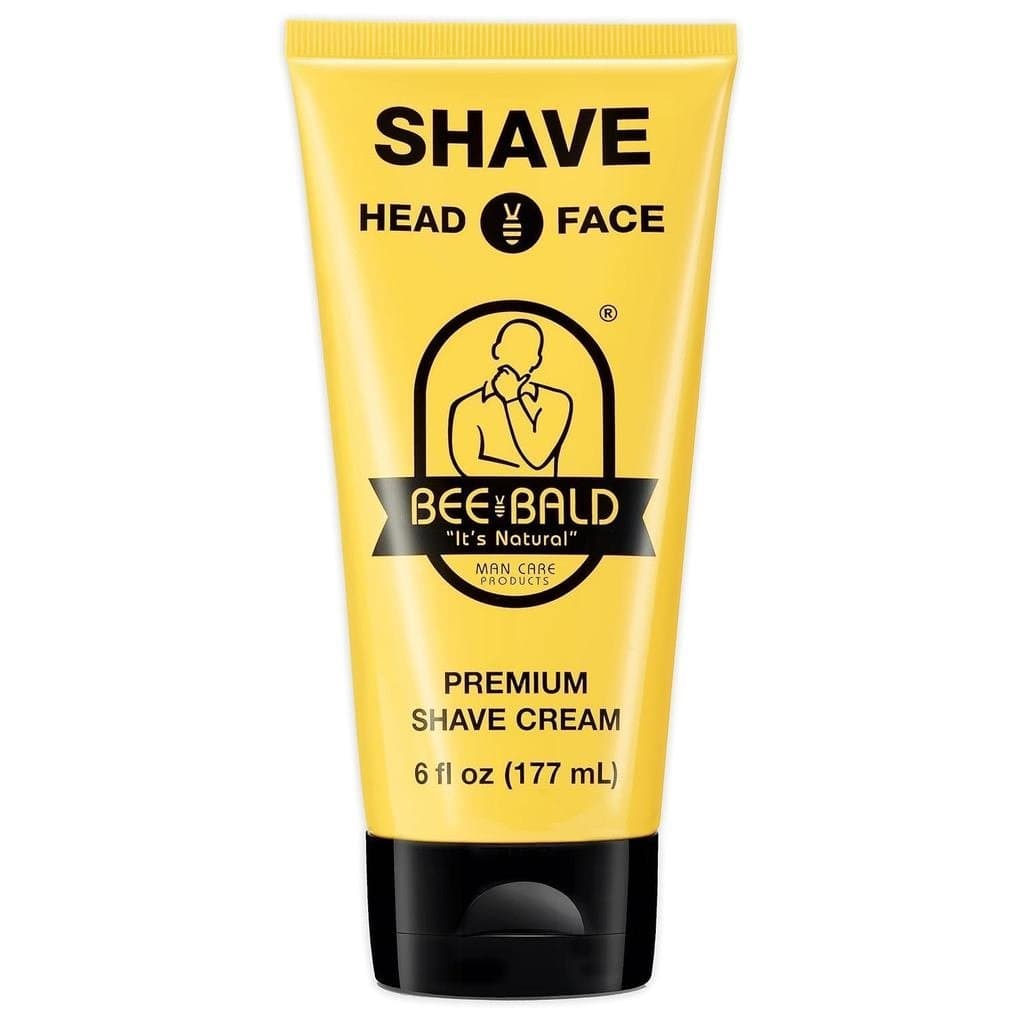 Bee Bald SHAVE Premium para Barbear: Aplica-se de forma leve e suave, sendo incrivelmente macio e rápido tanto para o ro
