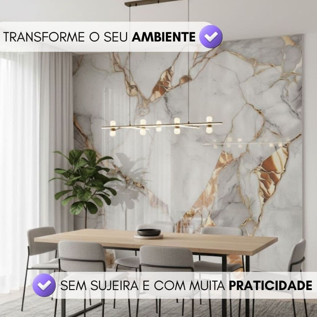 Papel Parede Autocolante Decorativo Resistente Umidade E Mofo