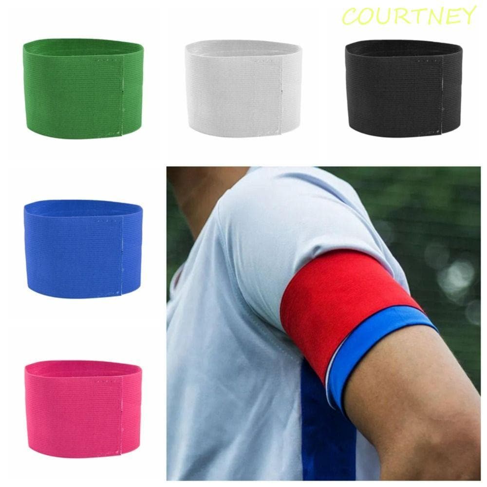 Braçadeiras De Futebol COURTNEY , Braçadeira De Capitão Com Elasticidade De Visibilidade , Faixa De Braço Esportiva Prof