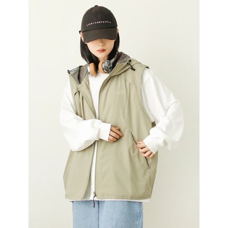 Mandu estilo japonês Street Wear ferramentas ao ar livre estilo funcional colete solto sem mangas colete série montanha