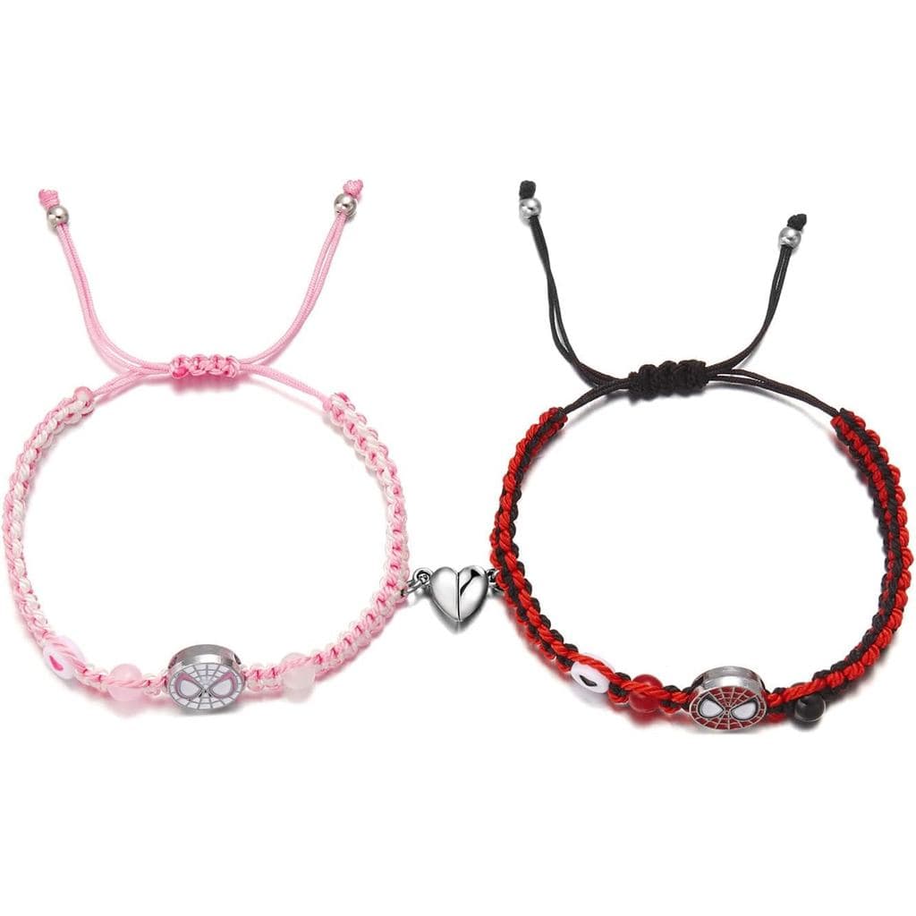 Pulseira Morcego Gatinho Aranha, Pulseiras Combinando para Casais, Presentes de Joias para Aniversário e Dia dos Namorad