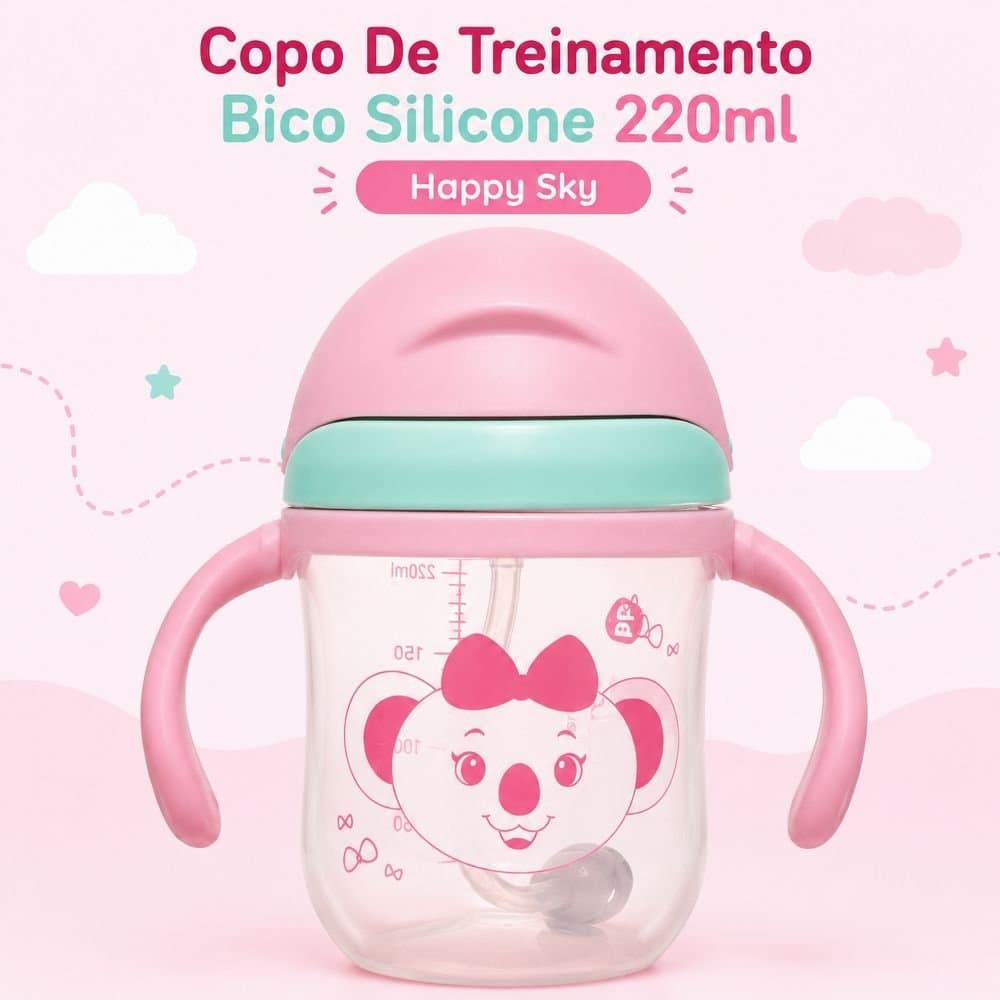 Copo De Treinamento Com Alcas 220ml Happy Sky Lilica BB