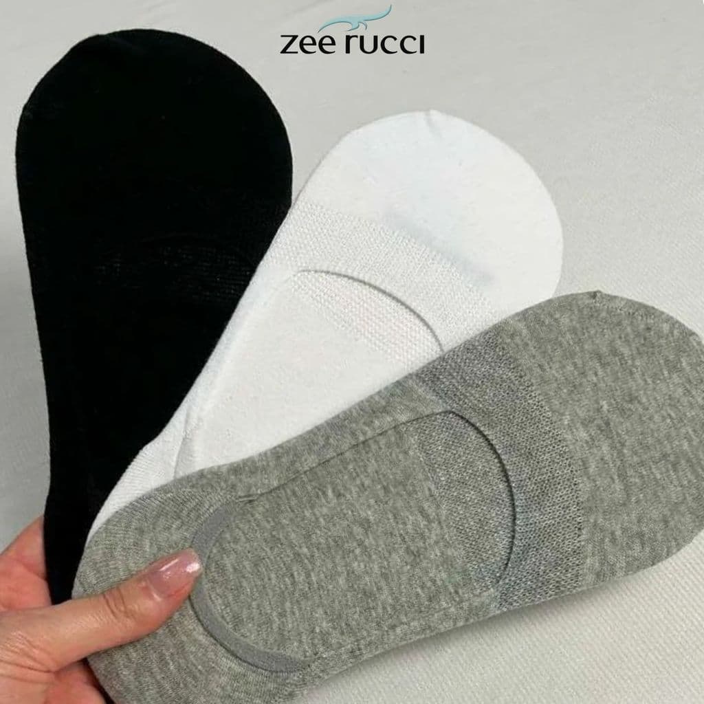 Kit 6 Pares Meia Sapatilha Algodão Unissex Zee Rucci Confortável Respirável