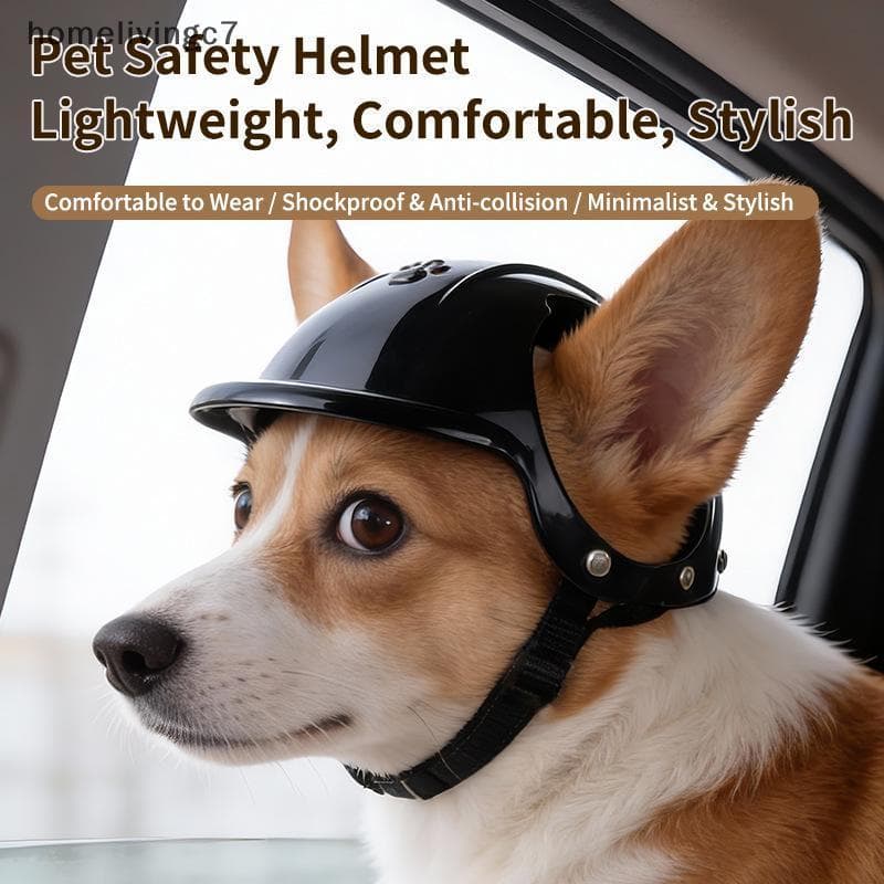 HomeLiving Pet Headwear Capacete Motocicleta Esportes Para Cães Gatos Atividades Elegantes Ao Ar Livre BR