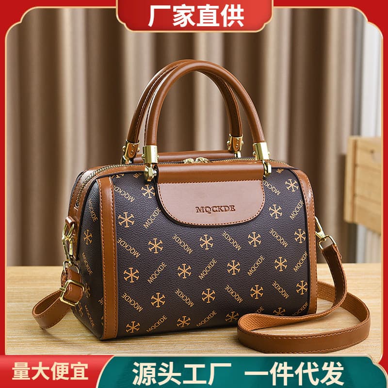 High-End Retro Mini Boston travesseiro saco clássico impresso bolsa dos desenhos animados urso de um ombro Diagonal saco