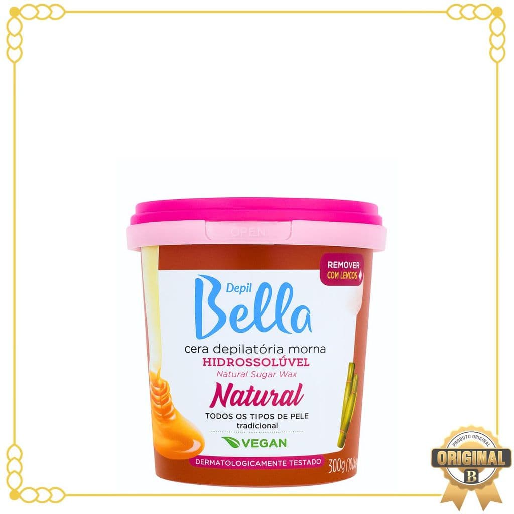 Cera Depilatória Hidrossolúvel Natural 600 G Depil Bella