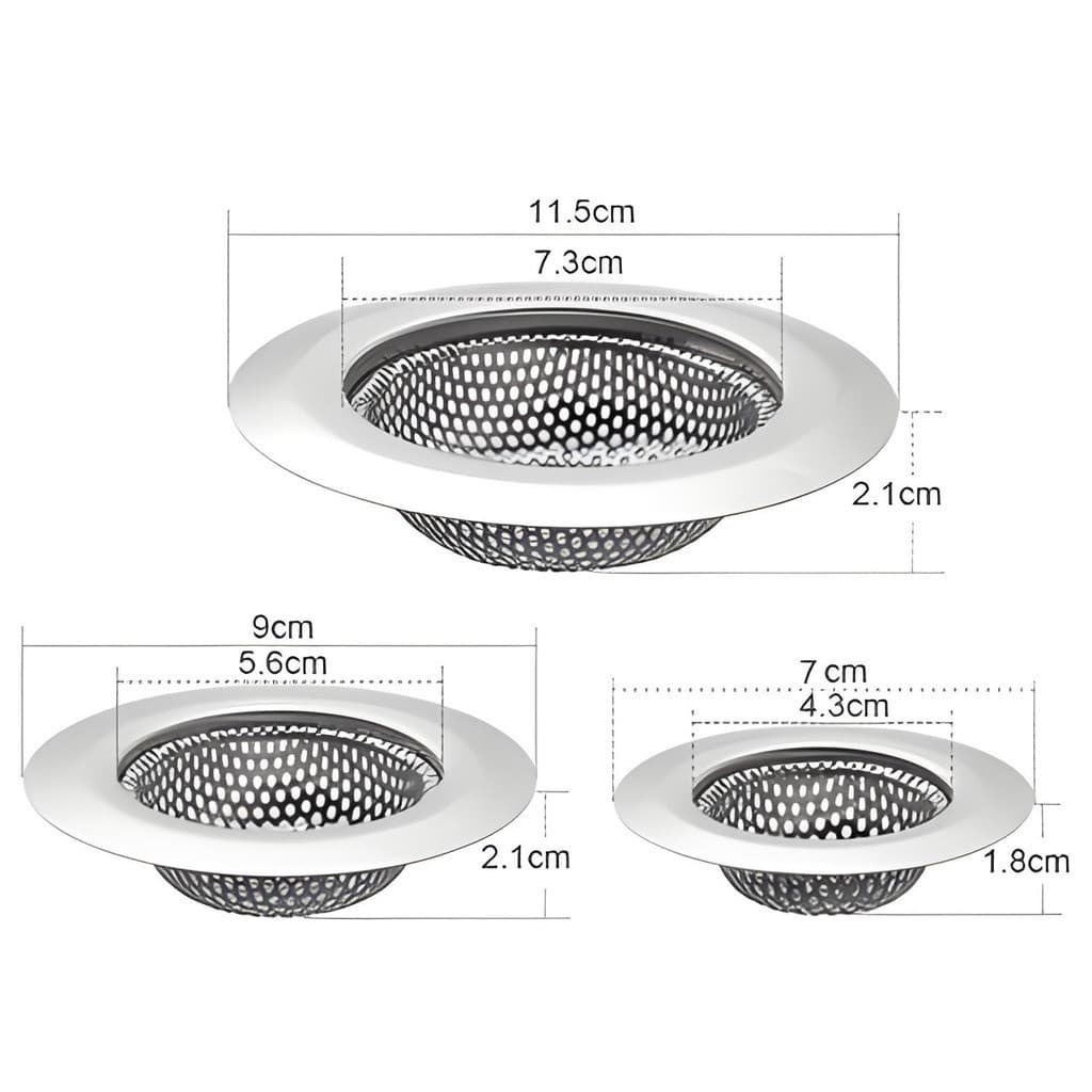 Ralo 7CM para Pia Prime Aço Inox com Borda Cozinha Ralinho