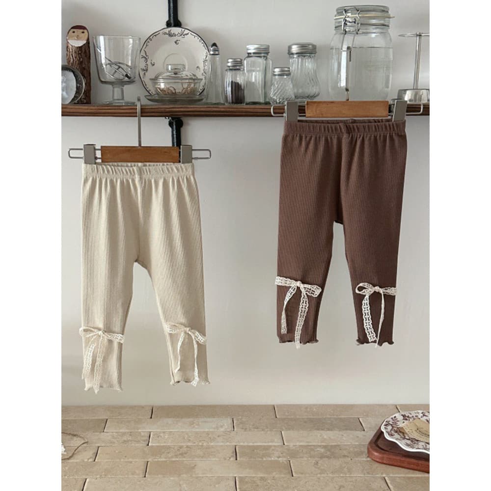 Primavera outono novo estilo bebê criança moda rendas arco Leggings bebê menina bonito All-Match magro-ajuste calças cas