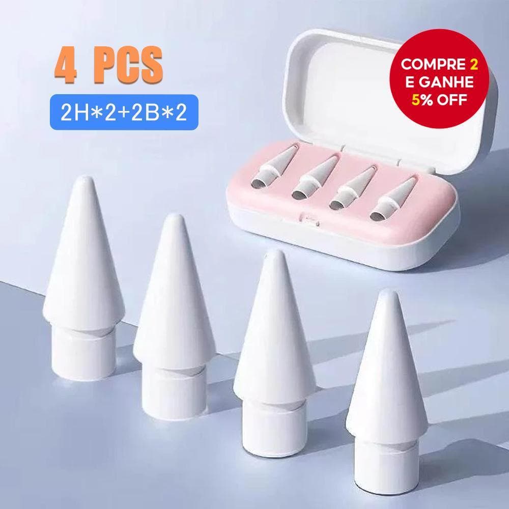 Novas Pontas Finas e Macias: Refil de Lápis 4pcs/6pcs para Apple Pencil 1/2/3 (USB-C)/Pro