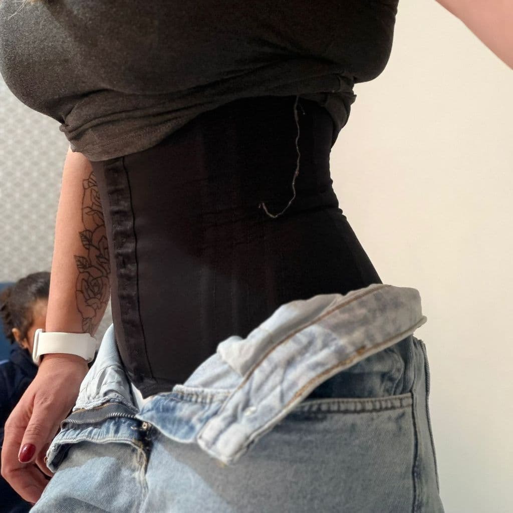 Cinta Modeladora de alta compressão reduz medidas modelador para afinar a barriga cinta 12 barbatanas chapa barriga