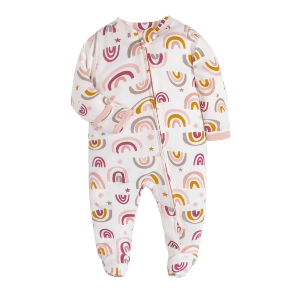 Macacão de bebê de manga comprida macacão estilo zíper pijamas macacão de bebê primavera outono roupas de ar condicionad