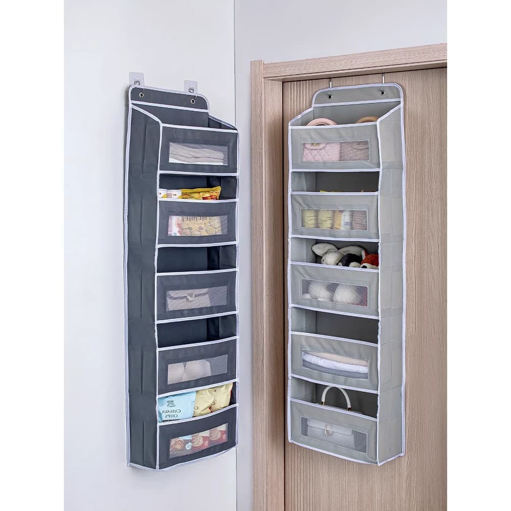 Atrás da porta de armazenamento pendurado saco quarto guarda-roupa parede pendurado Net bolso cabeceira boneca tecido sa