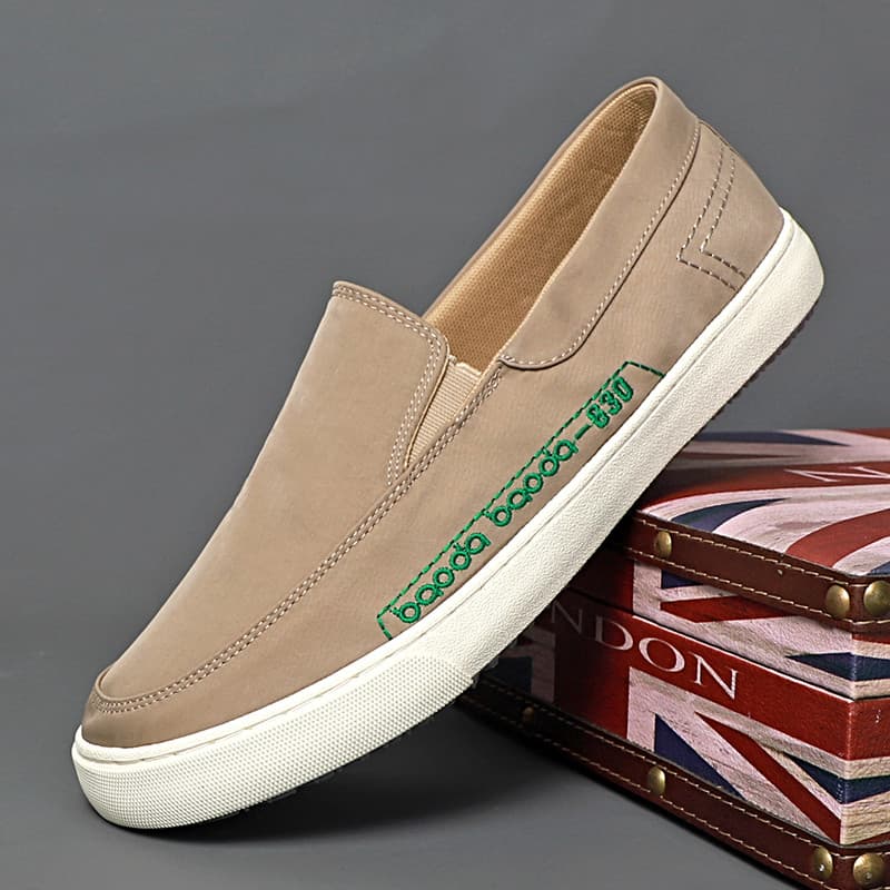 Baoda primavera outono novo estilo sapatos de lona masculino Preppy Casual um Pedal verão respirável velho pequim sapato
