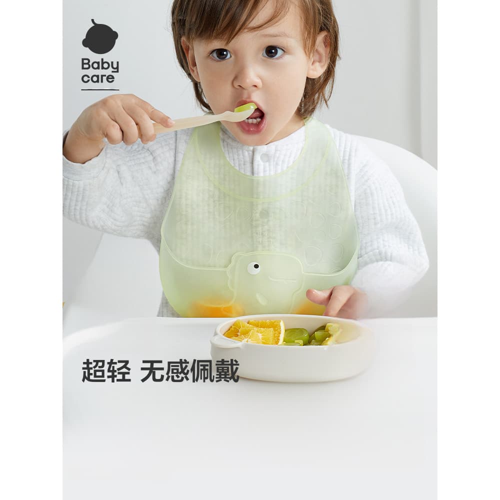 Bebê babycare leve Silicone babador bebê arroz bolso babador à prova dwaterproof água crianças comendo Anti-sujo Saliva