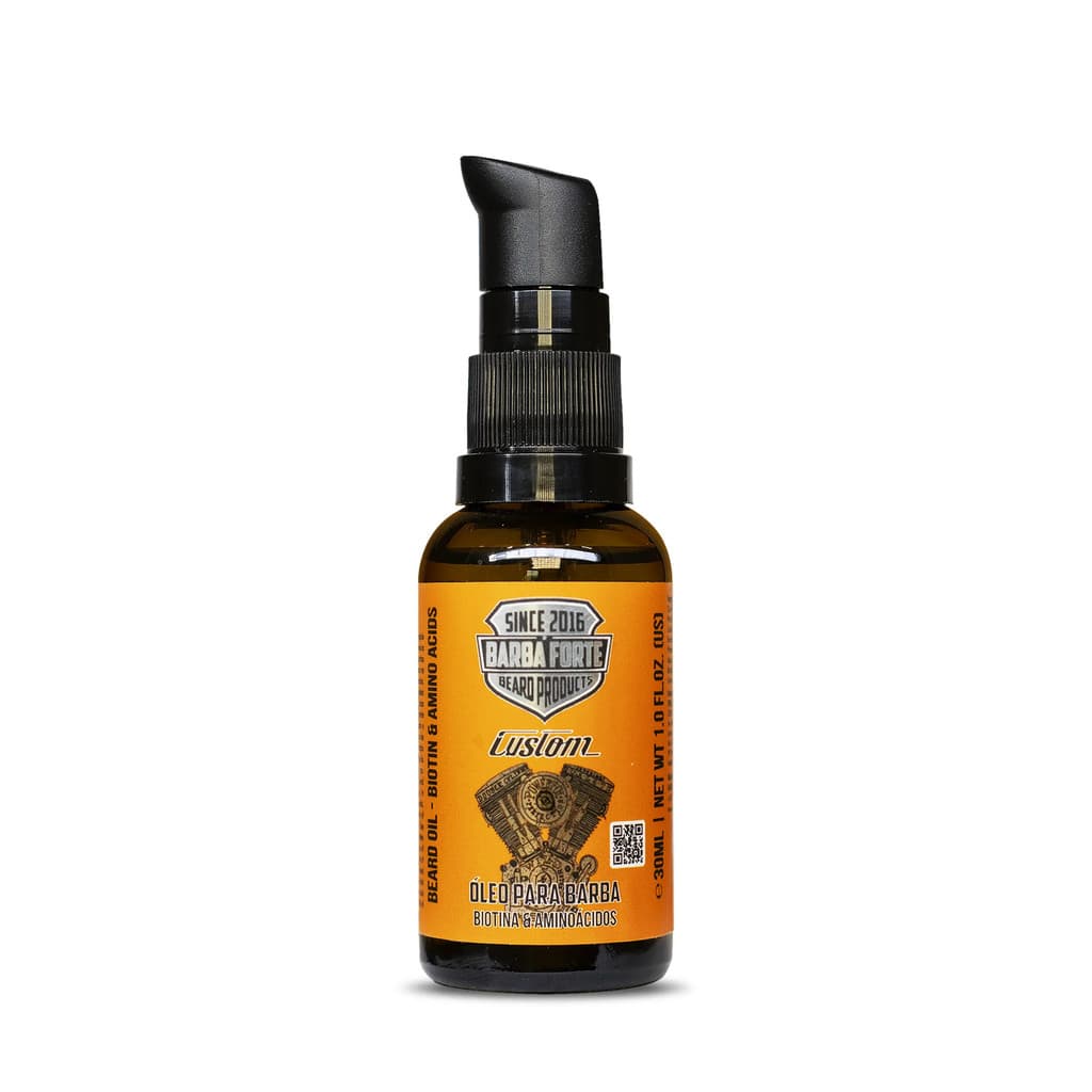 Óleo para Barba Custom Barba Forte Hidratação Brilho Textura - 30ml