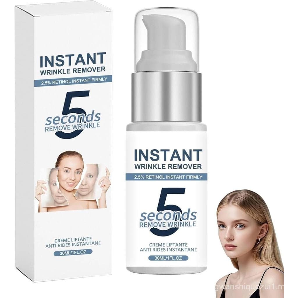 Creme Antirrugas Instantâneo de 5 Segundos, Creme Firmador para Lifting Facial Instantâneo, Preenchedor de Rugas para