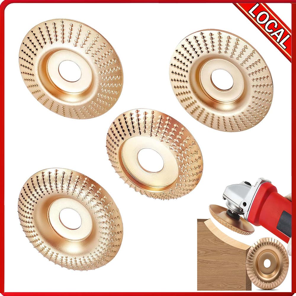4 pçs carpintaria ângulo moedor disco de moagem diâmetro interno 22mm Material de aço de alto carbono resistente ao desg