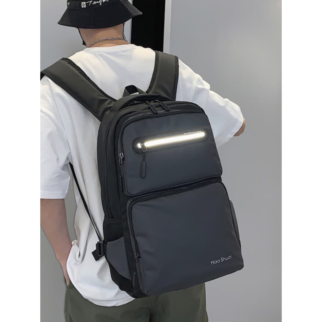 Mochila masculina bolsa de viagem bolsa de viagem mochila de computador estudante lona à prova d'água bolsa de viagem de