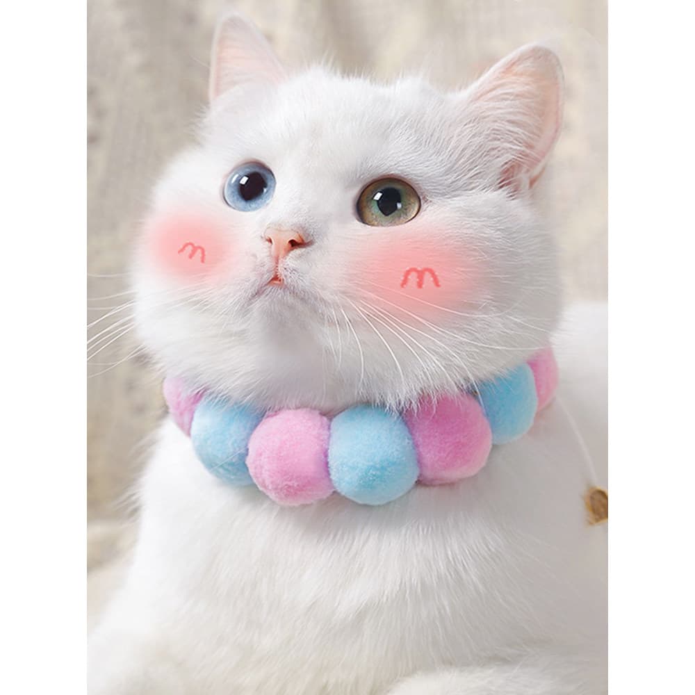 Coleira de gato para animais de estimação, decoração, joias para cães, colar de gato, sino de gato, babador de gato