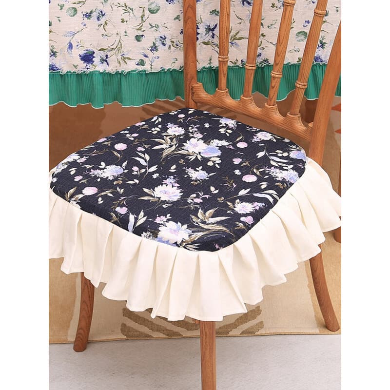 Almofada de assento outono inverno Almofada de cadeira Beidao Estilo Pastoral Imitação de linho Almofada lavável removív