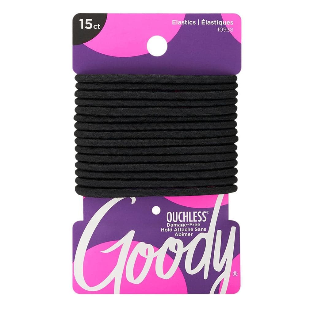 Elásticos de Cabelo GoodyOuchless – Sem Puxões, Sem Quebras, Fixação Sem Nós para Cabelos Grossos, Cacheados, Ondulados