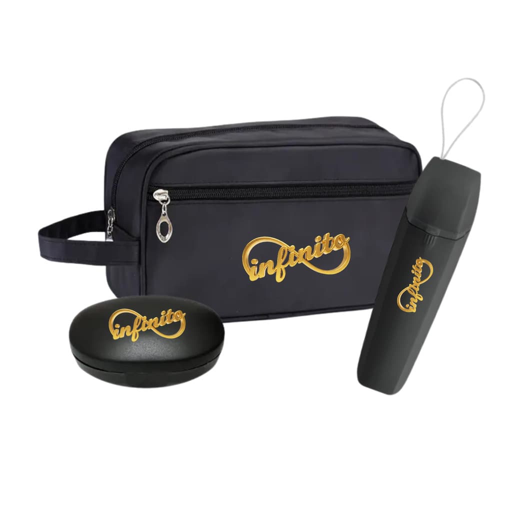 Kit Necessaire Bolsa Organizadora infinito Porta escova