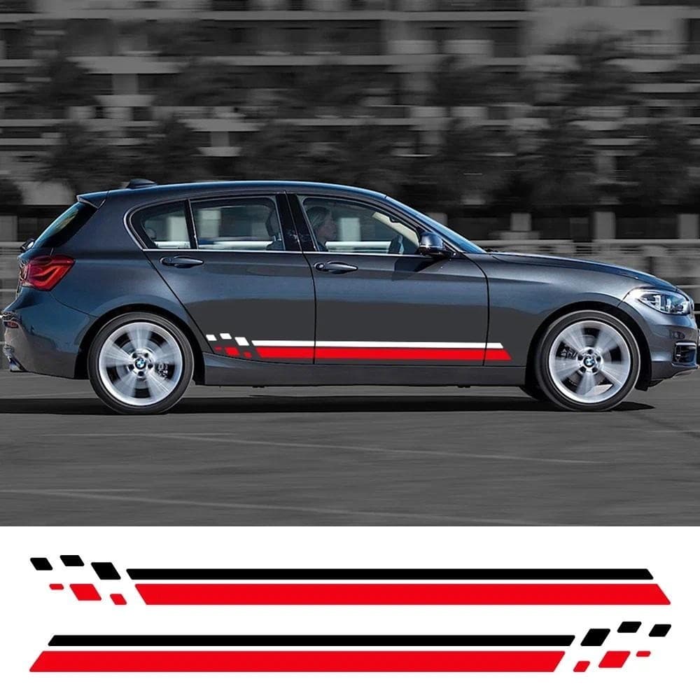 2 Pçs Gráficos Do Carro Porta Lateral Decalques De Vinil Decoração À Prova Dwaterproof Água Adesivos Acessórios Para BMW