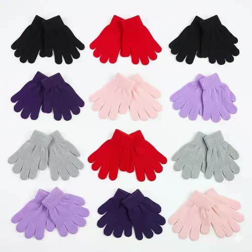 Kit 12 Pares Luva De Frio Bebê Infantil 1 Ano Inverno Bebê Atacado Colorida