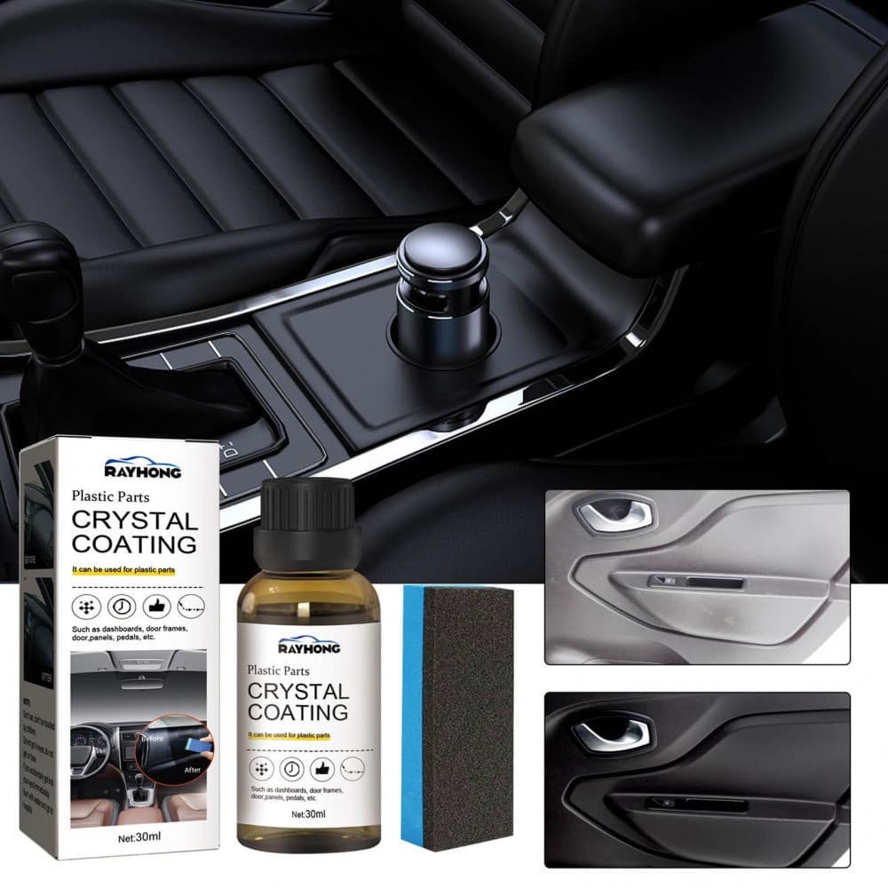 Agente de Revestimento de Cristal de Plástico Hilimer, Agente de Revestimento Renovado para Interior de Carro com Esponj