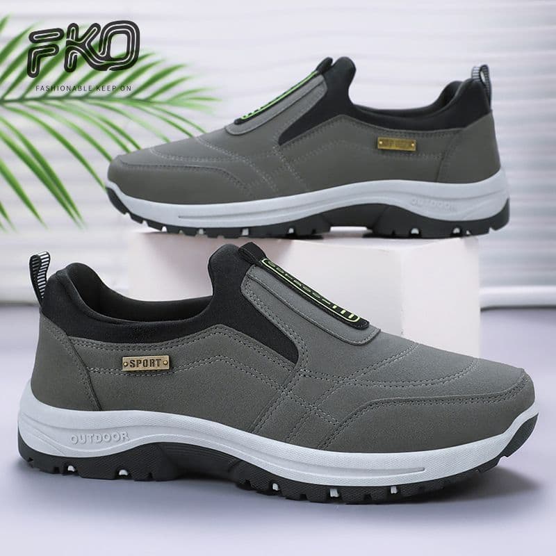 Sapatos casuais casuais estilo casual sapatos esportivos masculinos malha respirável tênis de corrida de um Pedal tamanh