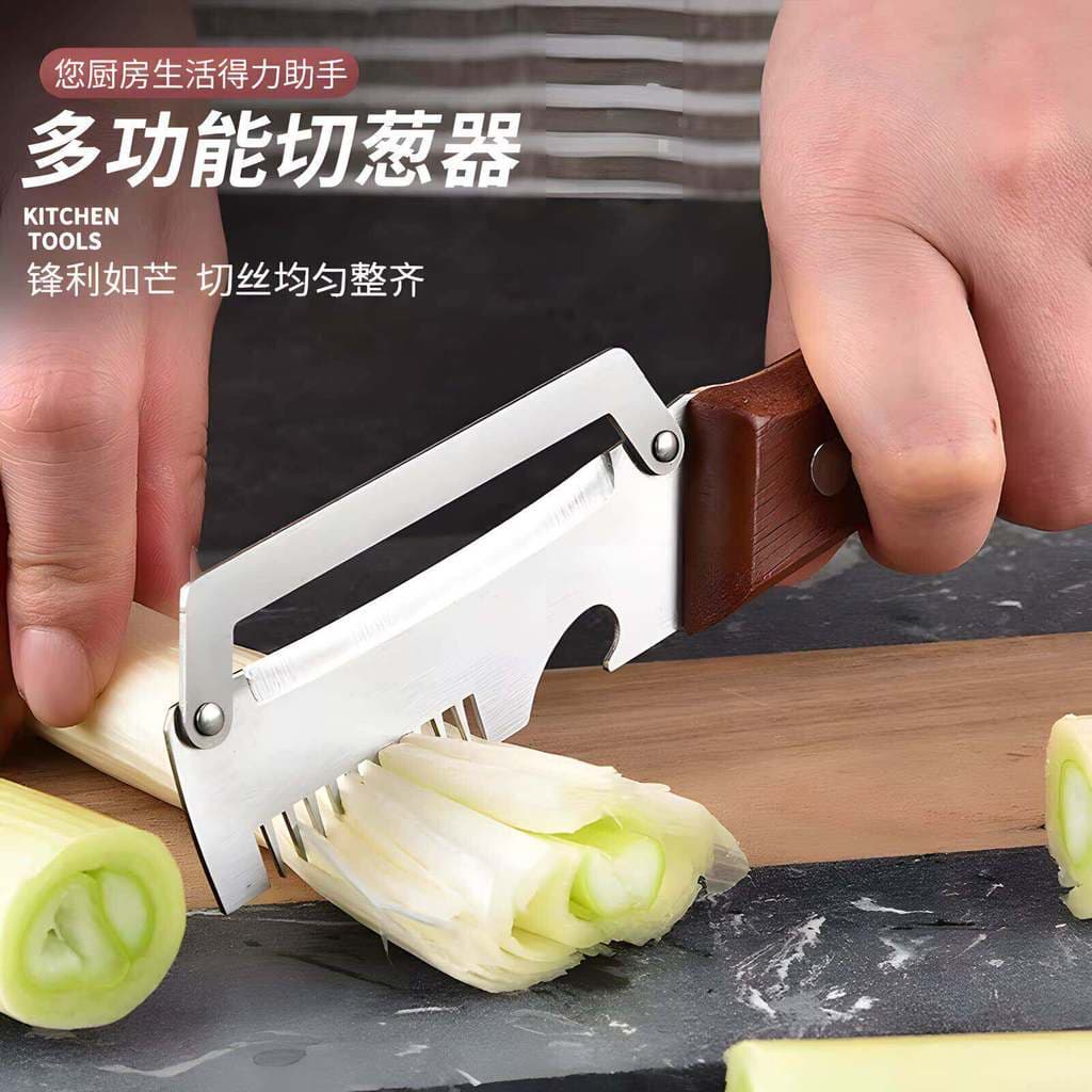 Faca multifuncional para cozinha, cortador especial de cebola, raspador multifuncional, aparelho de cozinha, descascador
