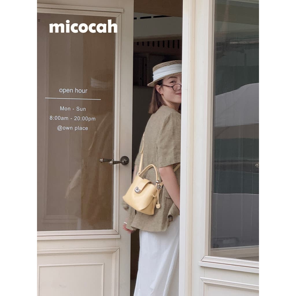 Micocah {Ouvir ao estilo concha} bolsa feminina novo estilo nicho bolsa Commuter cesta de vegetais balde saco