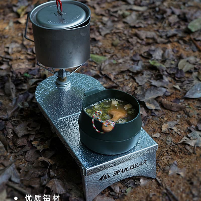 Sanfeng para fora ao ar livre portátil acampamento piquenique fogão suporte mesa acampamento Ultra-leve multifuncional p