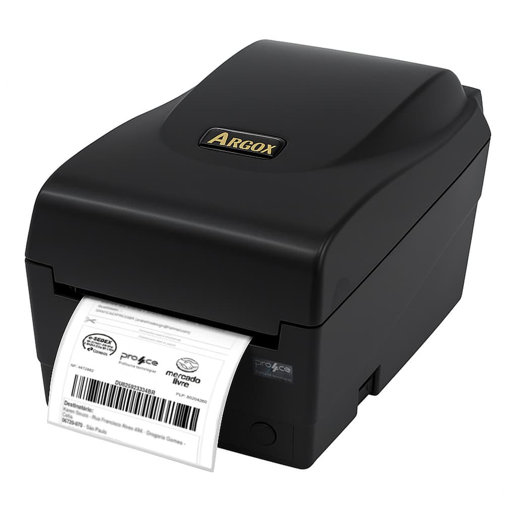 Usado/Reembalado: Impressora de Etiquetas Argox OS-214 EX PRO USB/Serial/Eth Preta