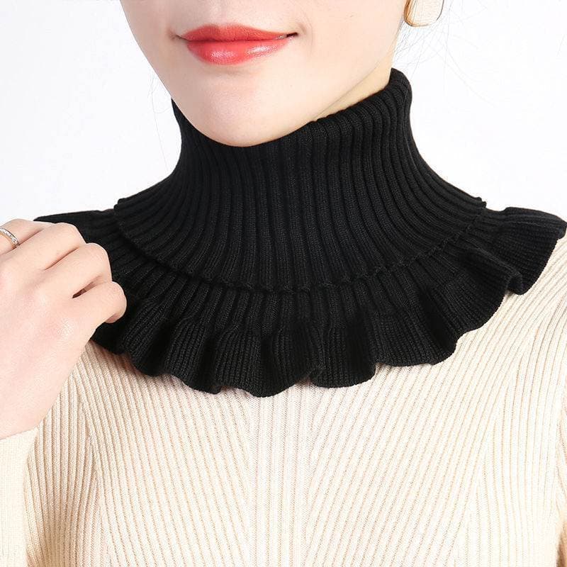 Cashmere All-Match colarinho inverno novo estilo proteção cervical coluna cervical quente pescoço pulôver colar feminino