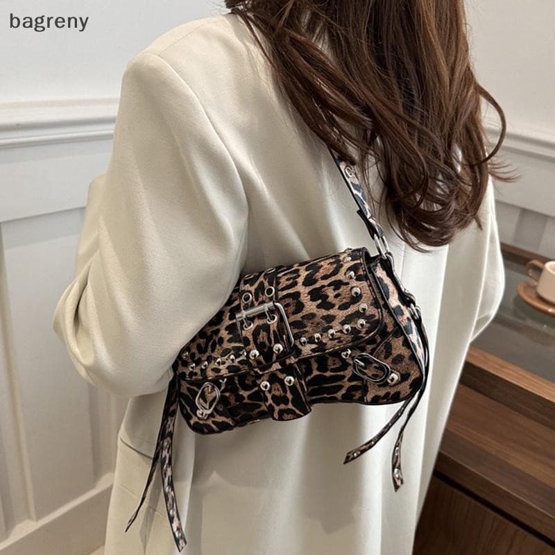 [bagreny] 2025 Bolsa De Ombro Burdy Moderna Para Mulheres Nova Axila PU Brilhante De Alta Qualidade Com Fivela Trabalho
