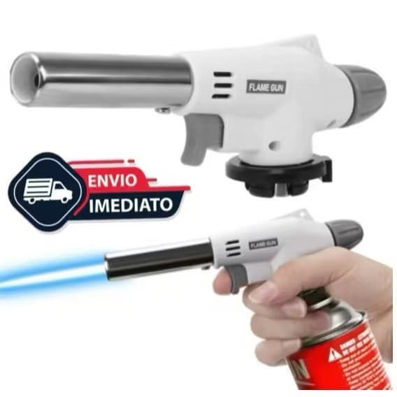 Maçarico Culinário Portátil de Cozinha Multiuso Manual com Controle de Chama Gourmet no;920
