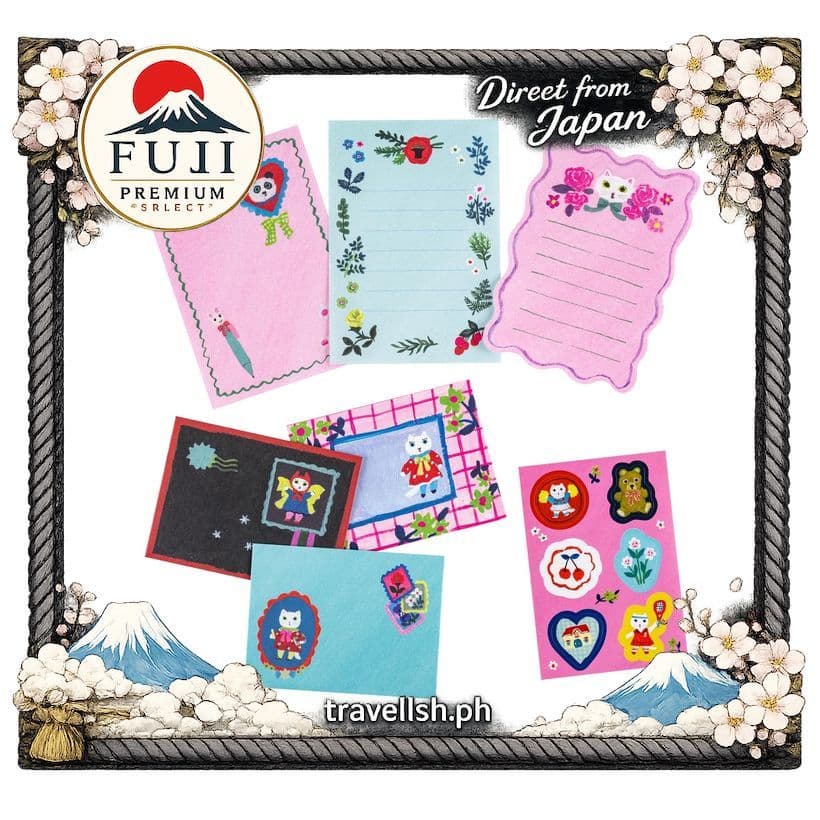 [Hobonichi] Kit de Cartas Mini Shiro Neko por Kitagishi Yumi para Planner 【Direto do Japão】