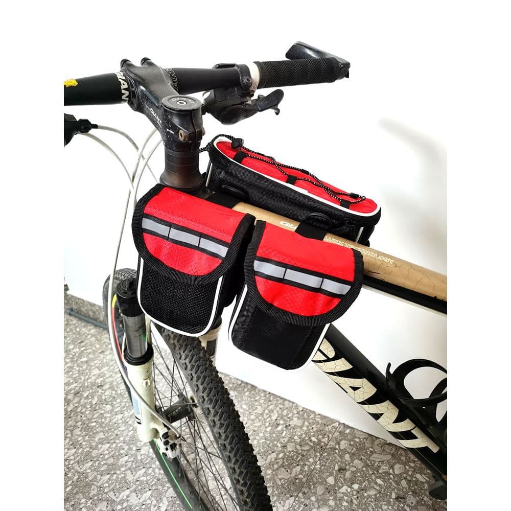 Saco de bicicleta à prova dwaterproof água feixe dianteiro saco Mountain bike tubo superior saco ciclismo estrada feixe