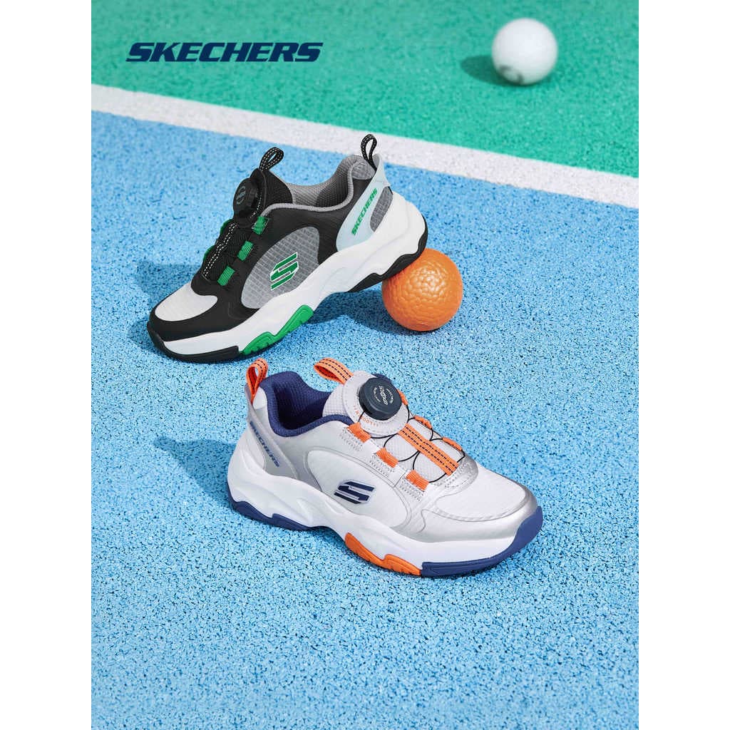 Skechers Skechers Site Oficial Genuíno Crianças Meninos Médio Grande Crianças Casual Quatro Estações Botão Sapatos de Tr