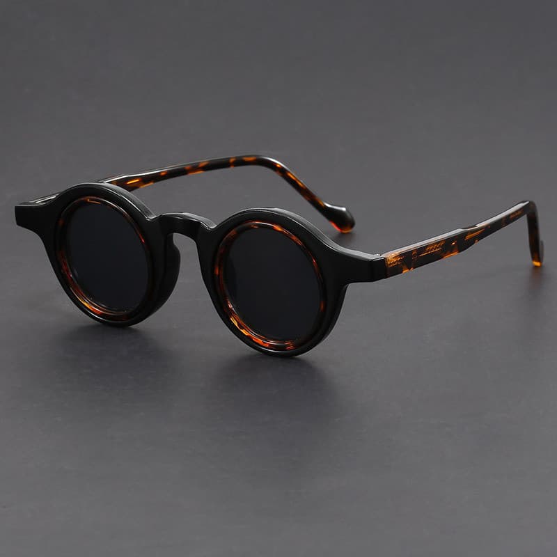 Armação Pequena Redonda Steampunk Moda Óculos Para Homens 2025 Marca De Luxo Y2K Punk Estrela Masculino Feminino De Sol