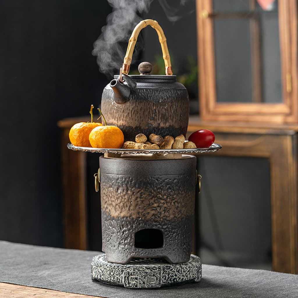 Fuqiang forno doméstico de argila à moda antiga sopa ao ar livre forno ao redor chá forno a carvão água fervida grelhar