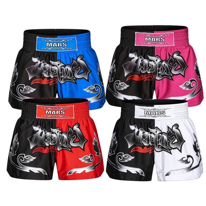 Shorts Muay Thai de secagem rápida respirável boxe Sanda calças luta livre calças de luta abrangente